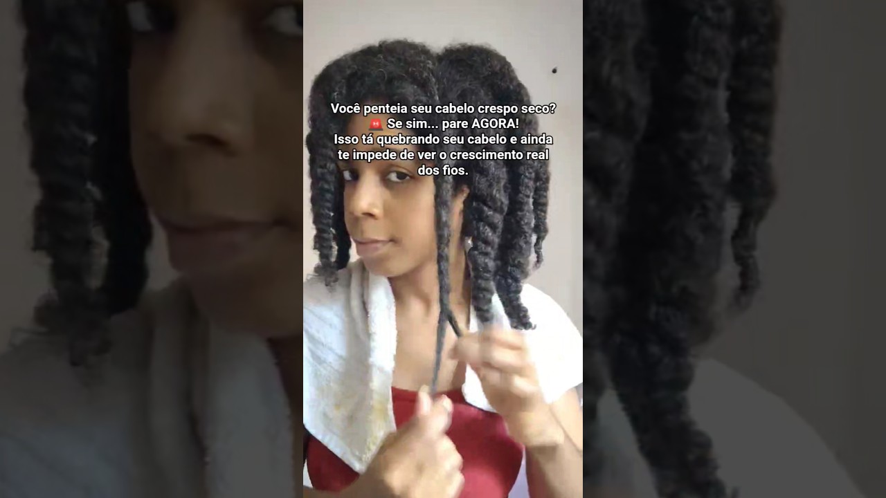 ⚠️Isso pode estar impedindo seu cabelo crespo de crescer! #shorts #cabelocrespo #crespas #shortvideo