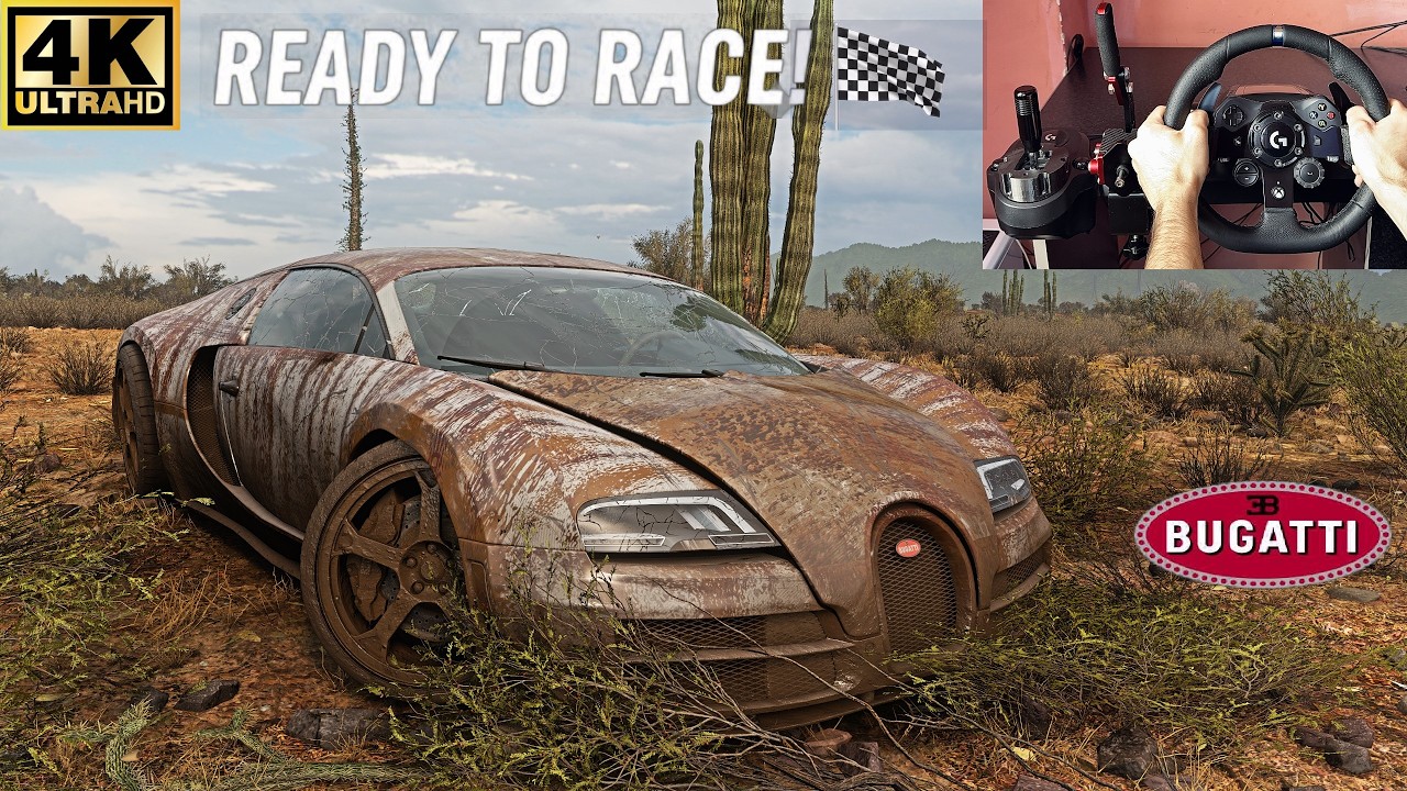 RESTORED & RACED VS FAST SUPERCARS (1470HP) BUGATTI VERYON | Forza Horizon 5 Steering Wheel Gameplay