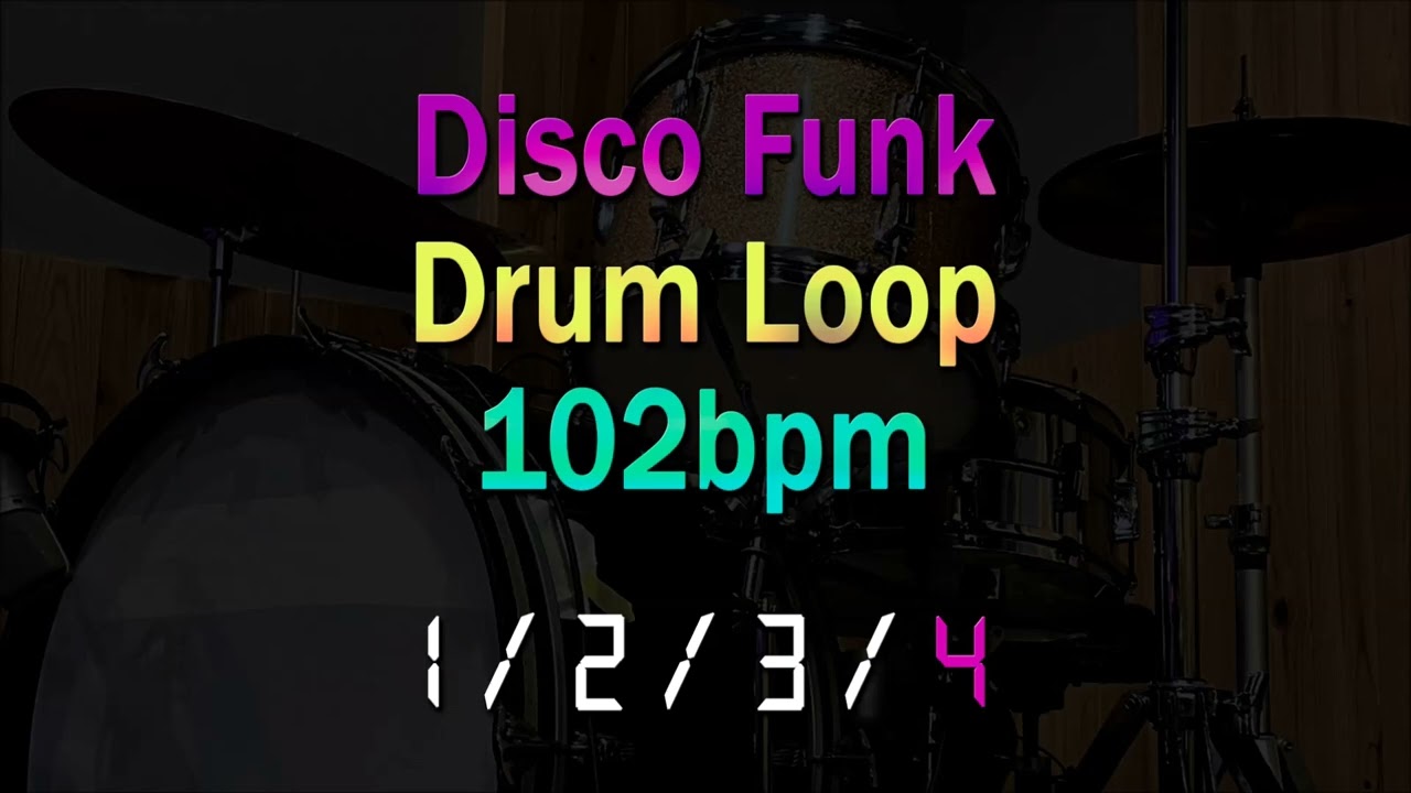 Disco Funk Drum Loop - 102bpm