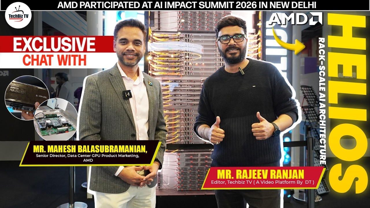 AMD Showcased Helios Solutions at India AI Impact Summit 2026IBooth Tour with Mahesh Balasubramanian