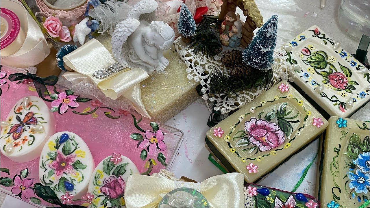 Le saponette decoriamole.Il baule della nonna via toti SBenedetto del Tronto