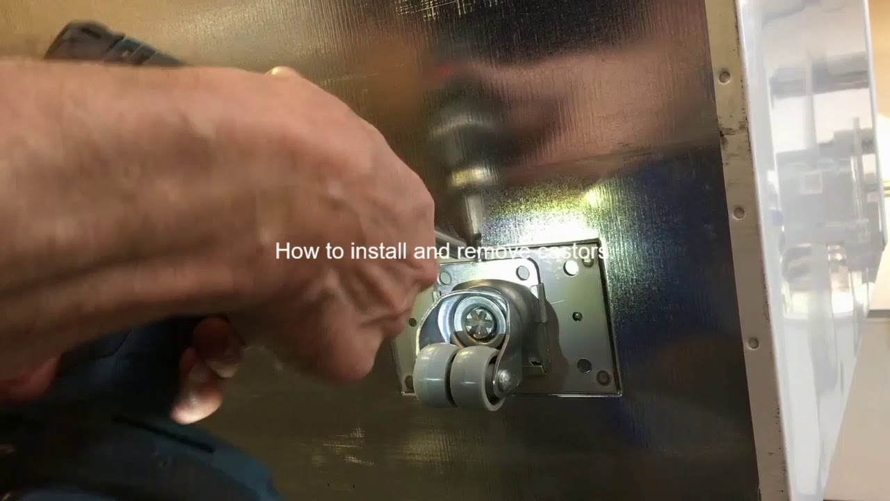 How to install and remove castors on Elcold Freezers