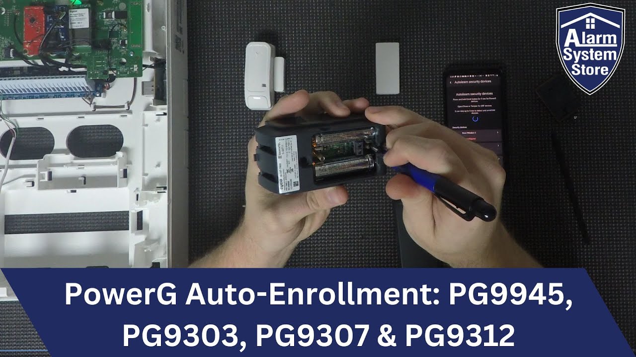 Как автоматически зарегистрировать дверные/оконные контакты PowerG PG9945, PG9303, PG9307 и PG9312