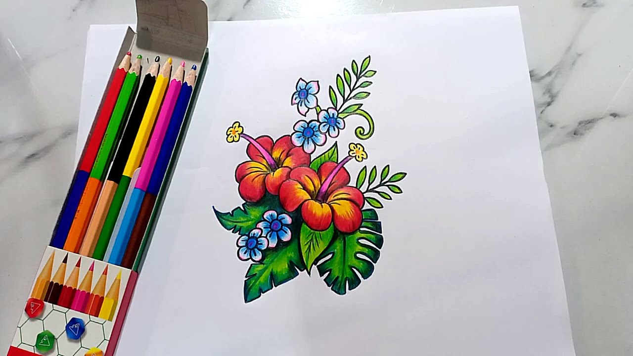 สอนไล่สีดอกไม้