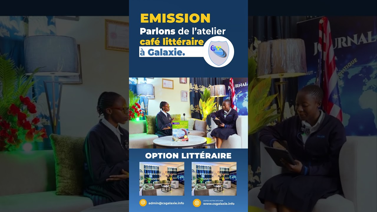 Parlons de l’atelier café littéraire à Galaxie. Galaxie TV.