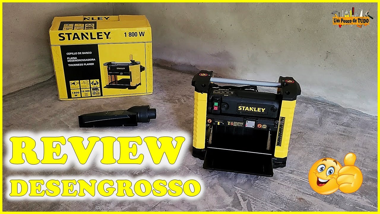 REVIEW - Plaina Desengrosso STANLEY-STP18 1800w