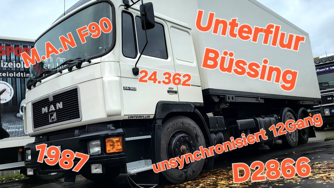 MAN F90 362 Unterflur 12 Gang Twin Splitter und 6 Zylinder Sound🔊