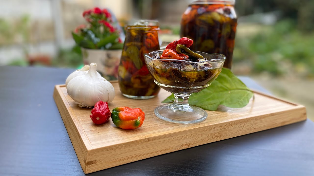 Naga and garlic pickle | naga pickle | asmr cooking