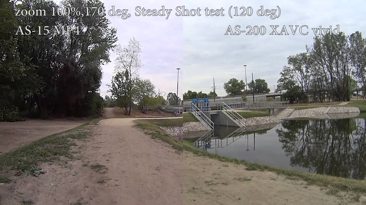Sony HDR-AS200 vs HDR-AS15 SteadyShot comparison