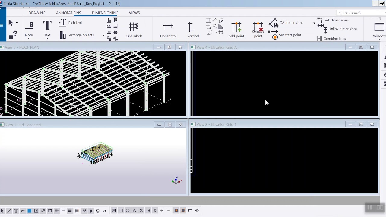 Object Level Settings GA Drawing (Tekla)