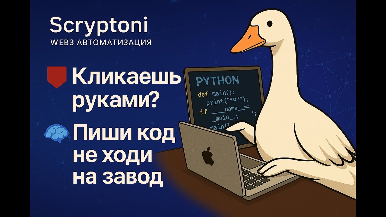 Автоматизируй КРИПТУ ПРАВИЛЬНО: меньше кликов, больше дропа | Web3 | Python