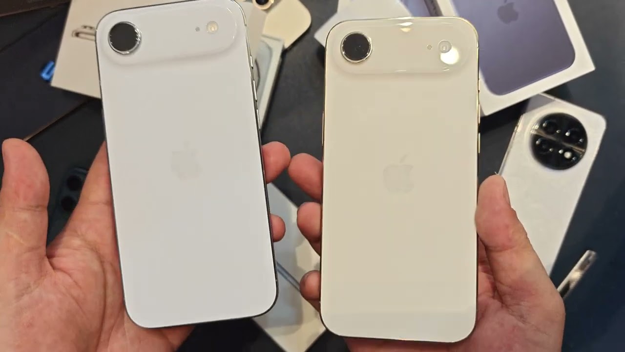 Unboxing iPhone 17 Air and compare iPhone 17 Pro Max. 