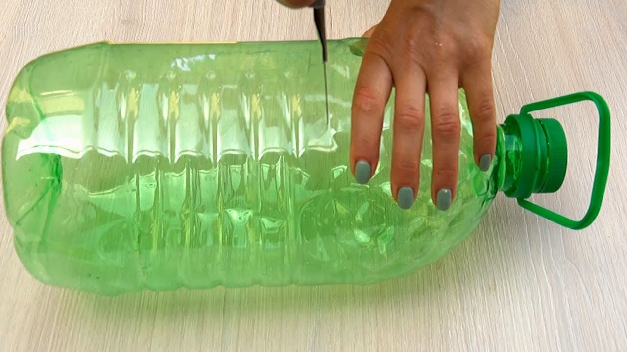 Idee originală pentru un ghiveci de flori - un decor uimitor din sticle de plastic!| Perfect