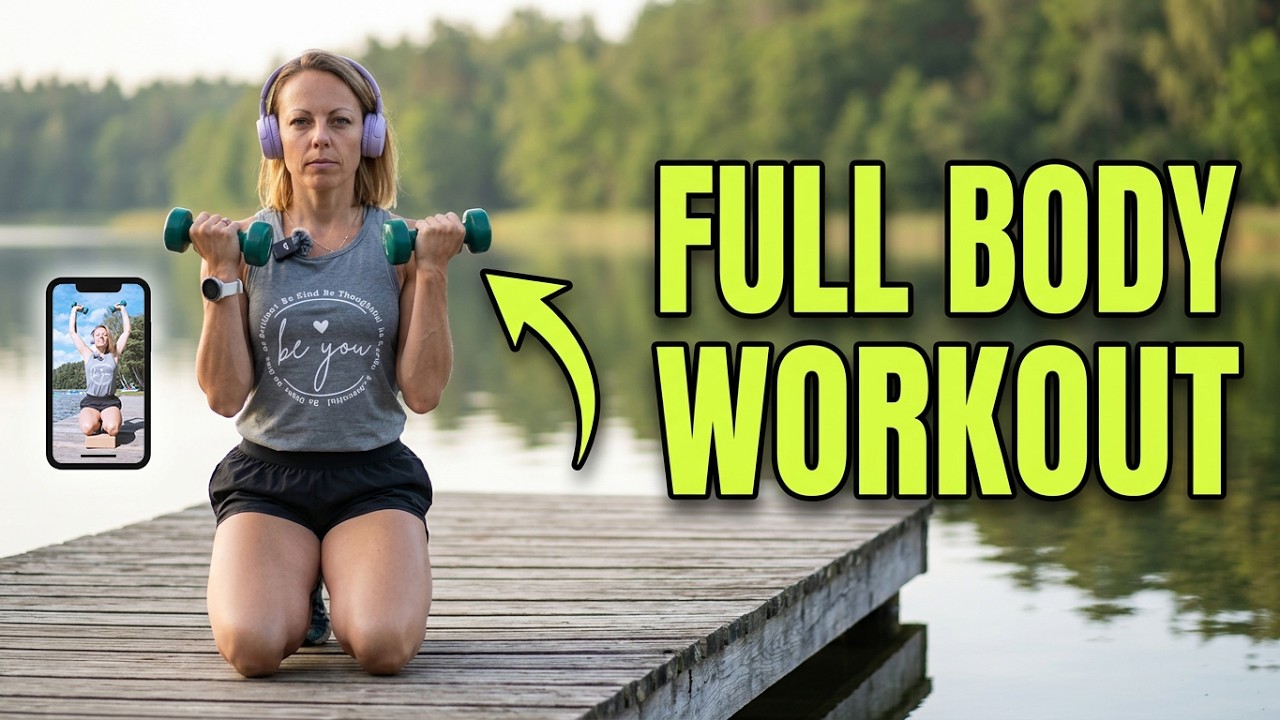Trening na wyjeździe! Full Body Workout na Mazurach 🌿💪 | Bez spiny, 100% energii