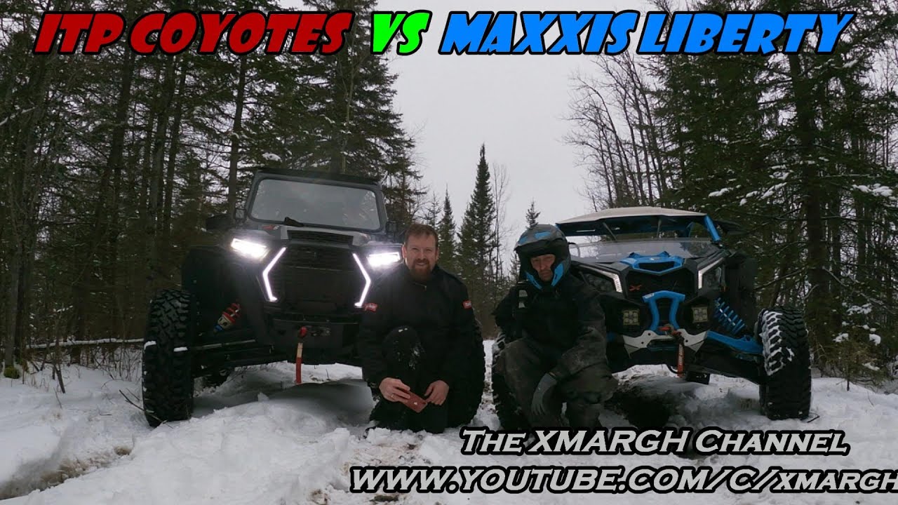 ITP Coyotes vs Maxxis Liberty Tires In Snow! X3 XRC Vs RZR Turbo S