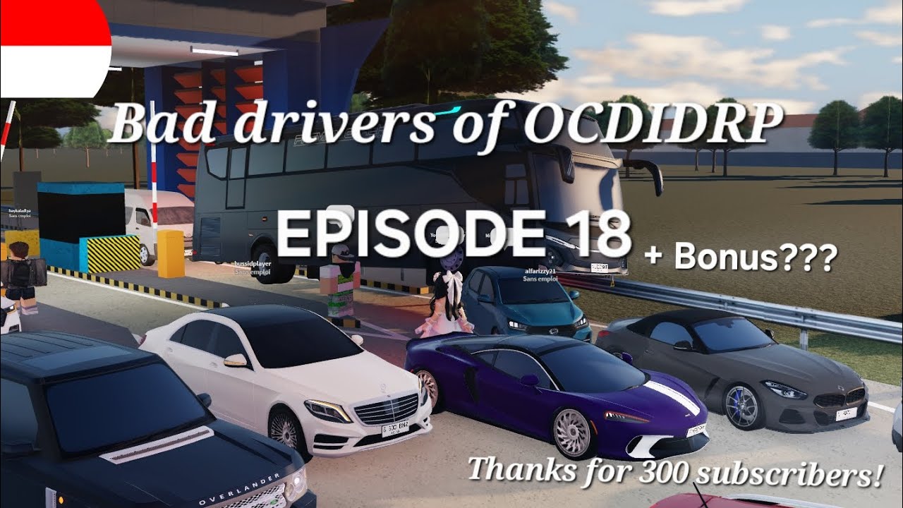 Bad drivers of OCDIDRP (Car Driving Indonesia) Roblox EPISODE 18
