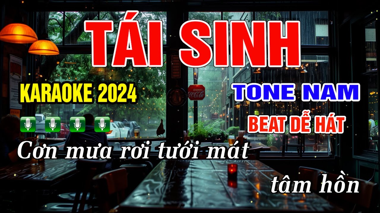 TÁI SINH KARAOKE TONE NAM ( BEAT MỚI 2025 )