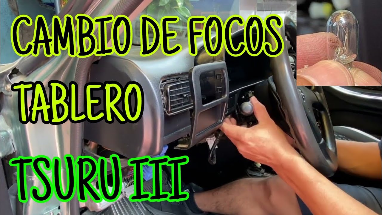 Como carbiar focos de intrumentos Tsuru III