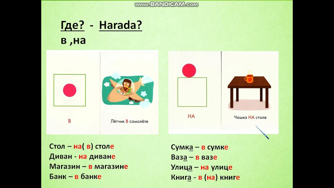 Rus dili Çıxışlıq hal 1часть