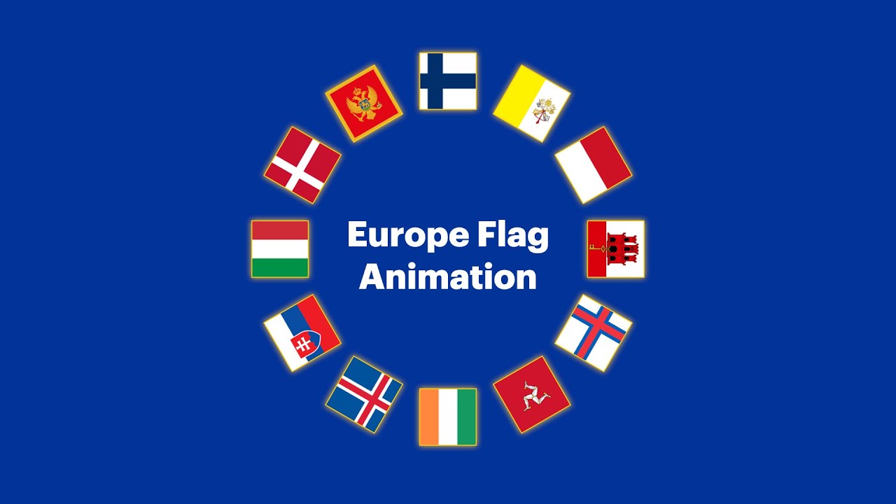 Europe Flag Animation