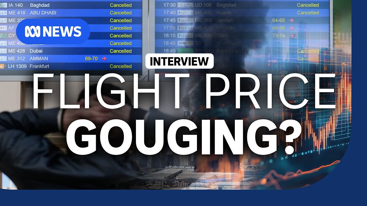 Are airlines using the war to price gouge on alternative flight routes? | The Business | ABC NEWS