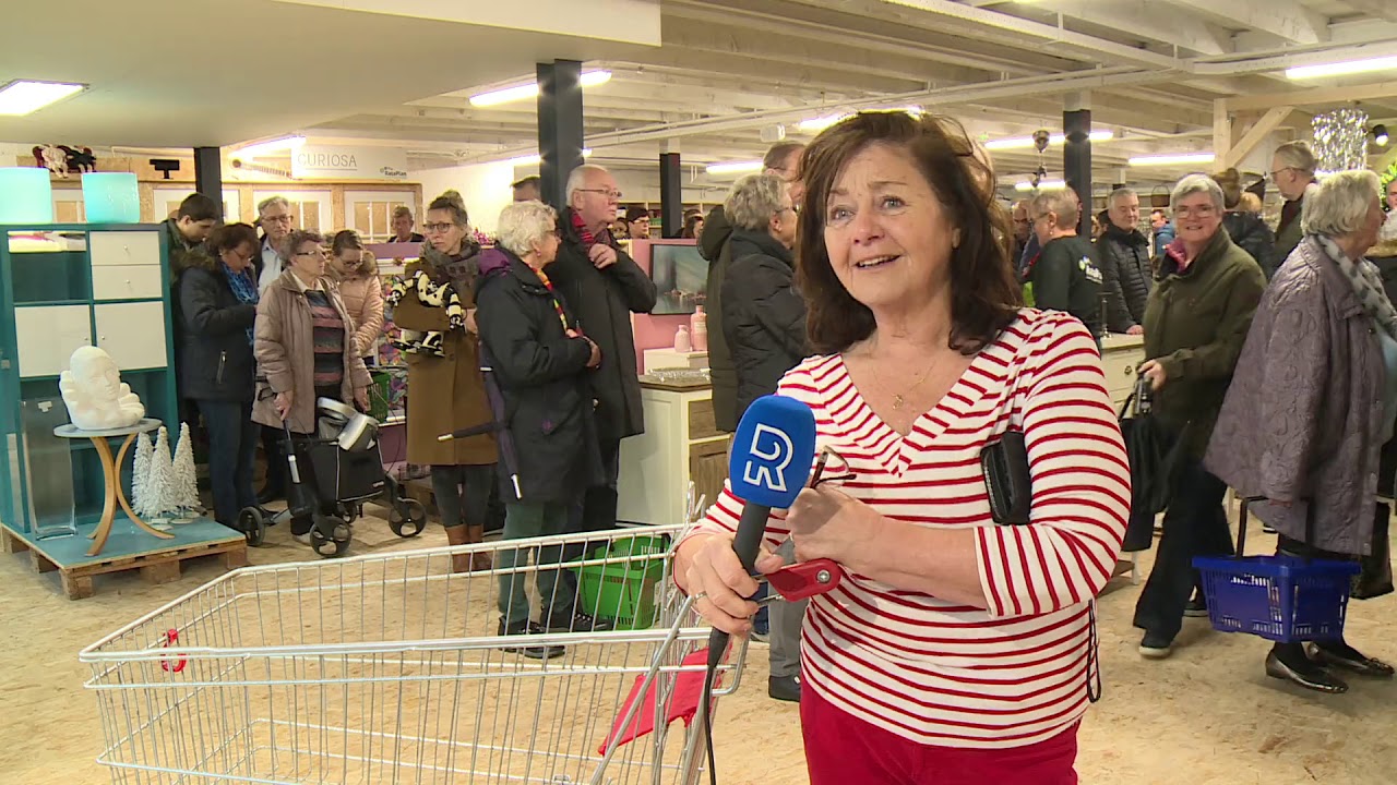 Gekkenhuis bij heropening kringloopwinkel Rataplan