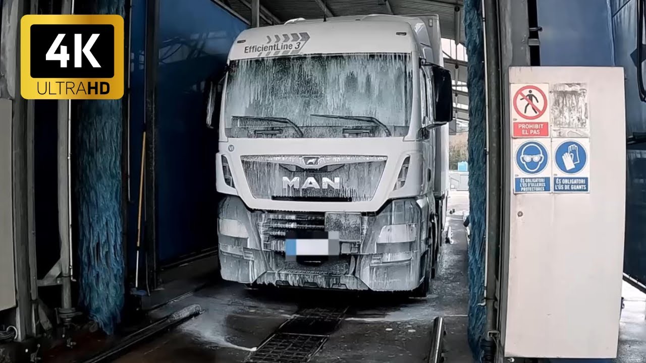 POV Washing Time 4K❗Уборка внутри и снаружи моего MAN TGX 510