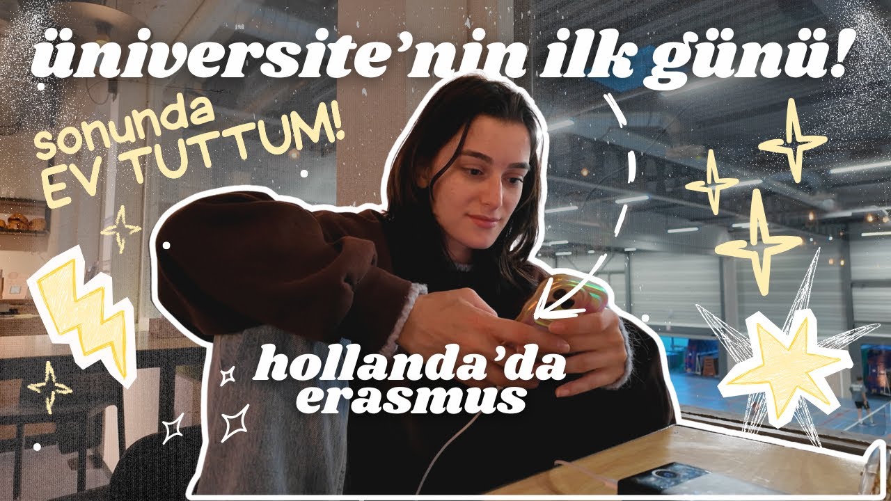 üniversitenin ilk günü | sonunda ev tuttum, hollanda vlog | erasmus günlükleri