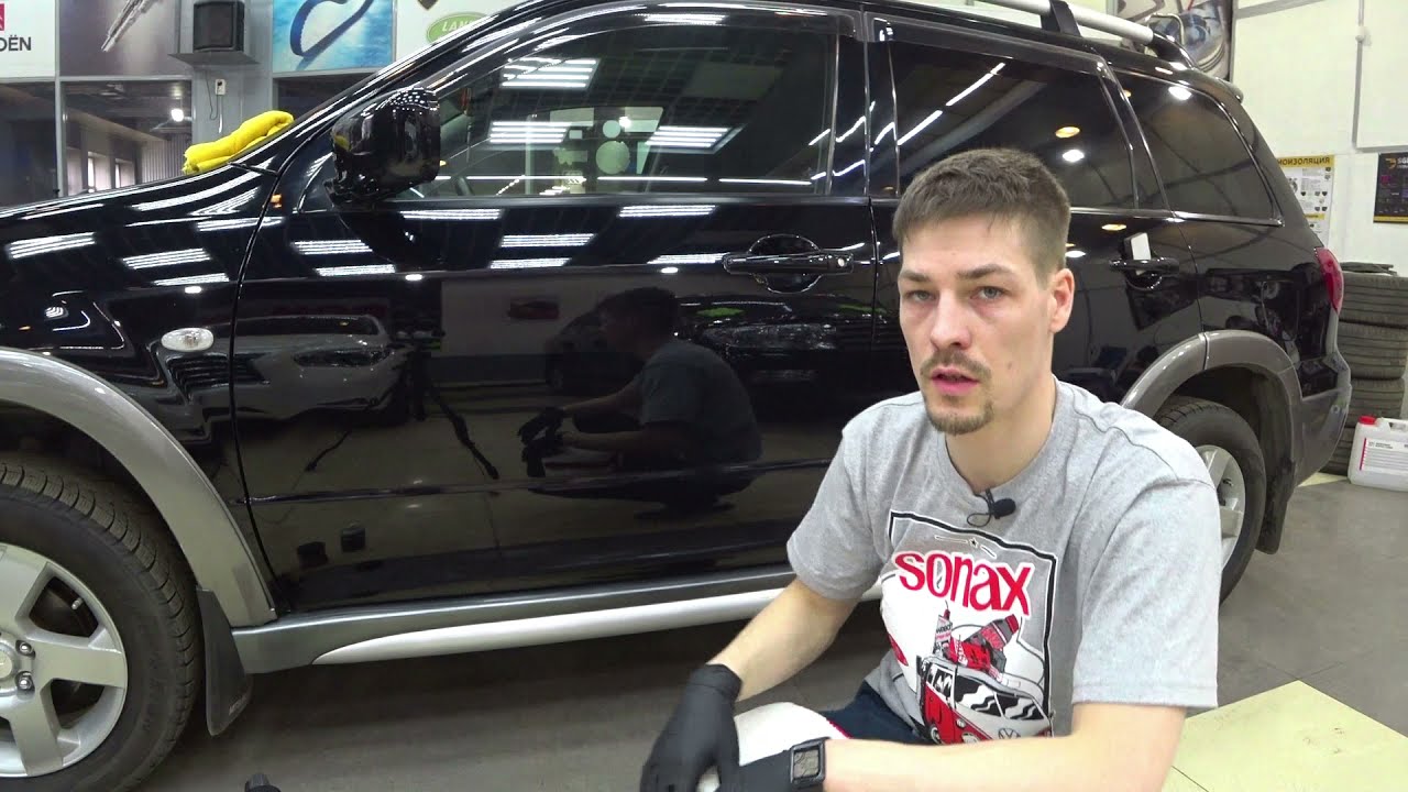 Правильное нанесение Sonax PolymerNetShield