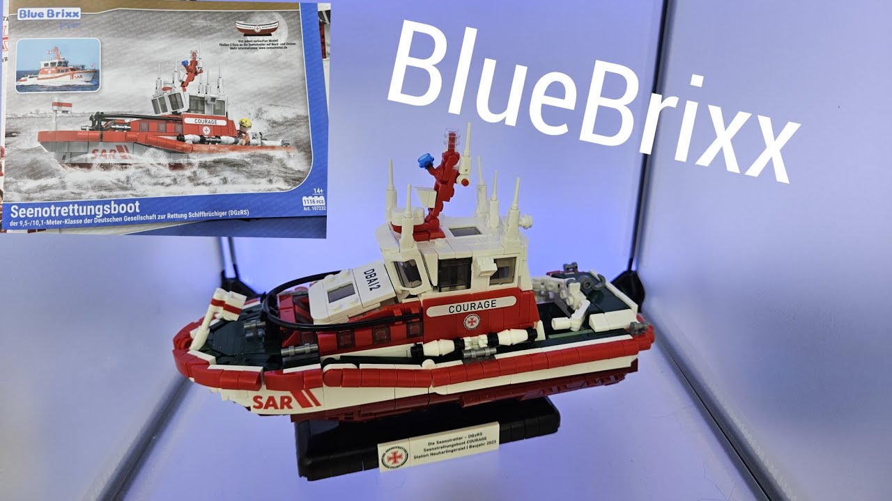 Das Seenotrettungsboot ( DGzRS) von Bluebrixx. Fünf graue Haare mehr aber ein tolles Set 😁😄