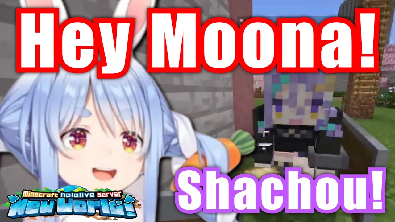 Pekora Finally Meets Moona In New Hololive Minecraft Server【Hololive】