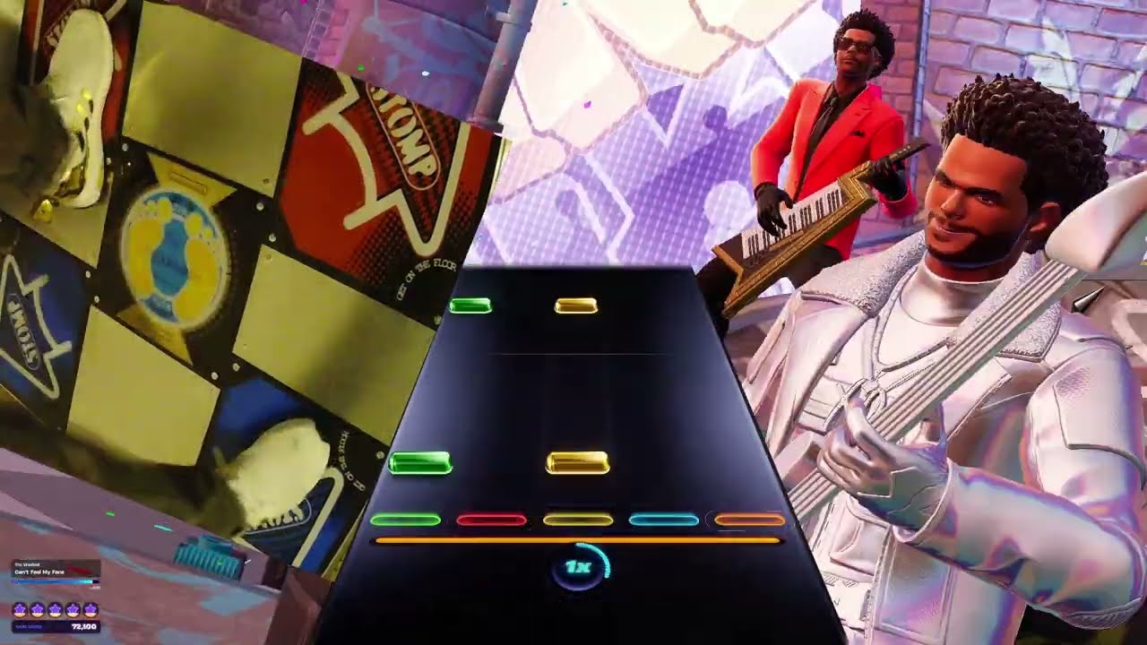 Pump It Up Fortnite Festival Expert: Can't Feel My Face The Weeknd Bass