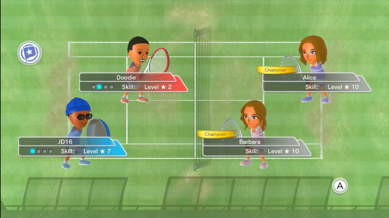 Wii Sports Club - Tennis (2 Players, VS Champions)
