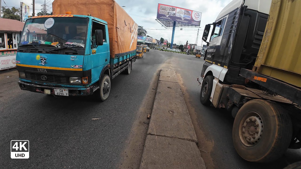Prempeh I Airport Roundabout in Kumasi 4K
