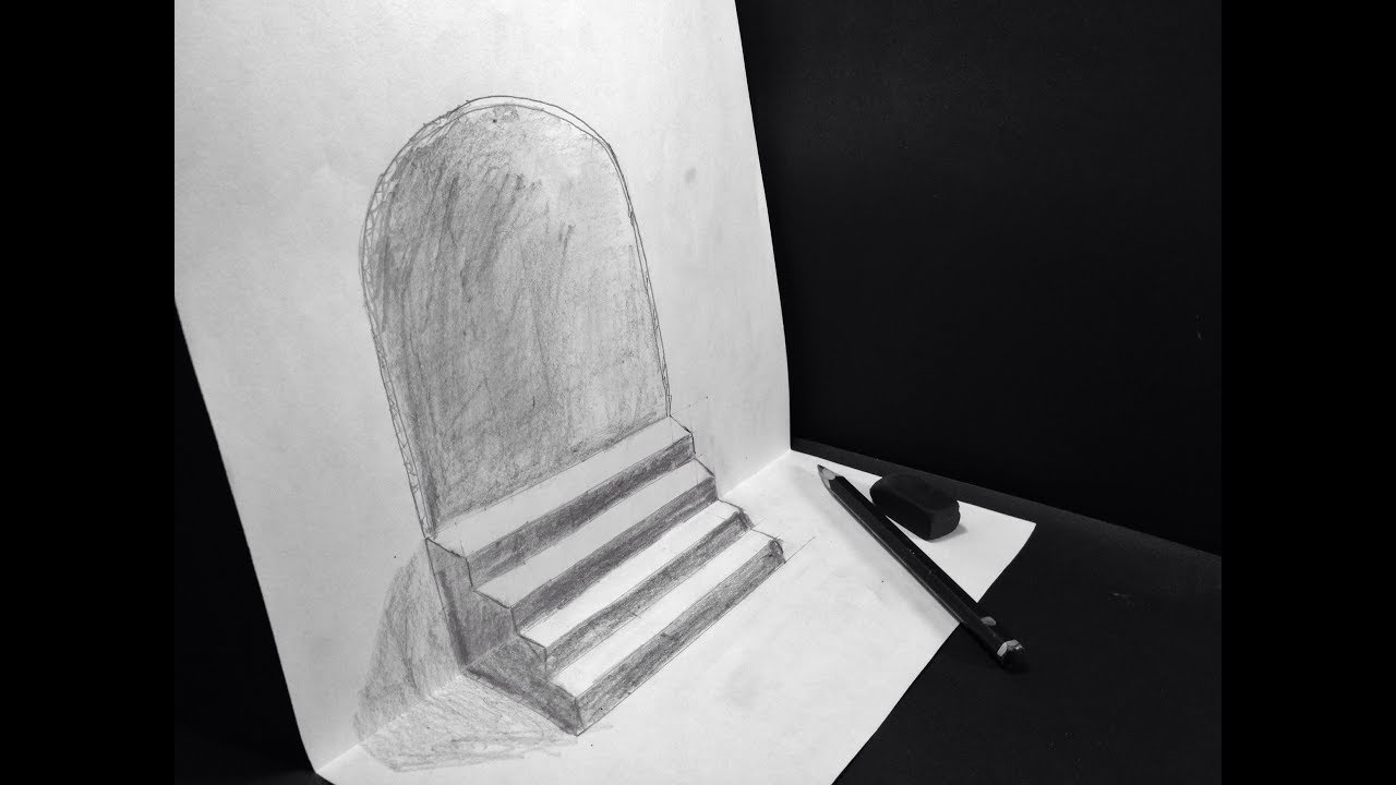 How To Draw a Very Simple 3D art in 5 Minutes !