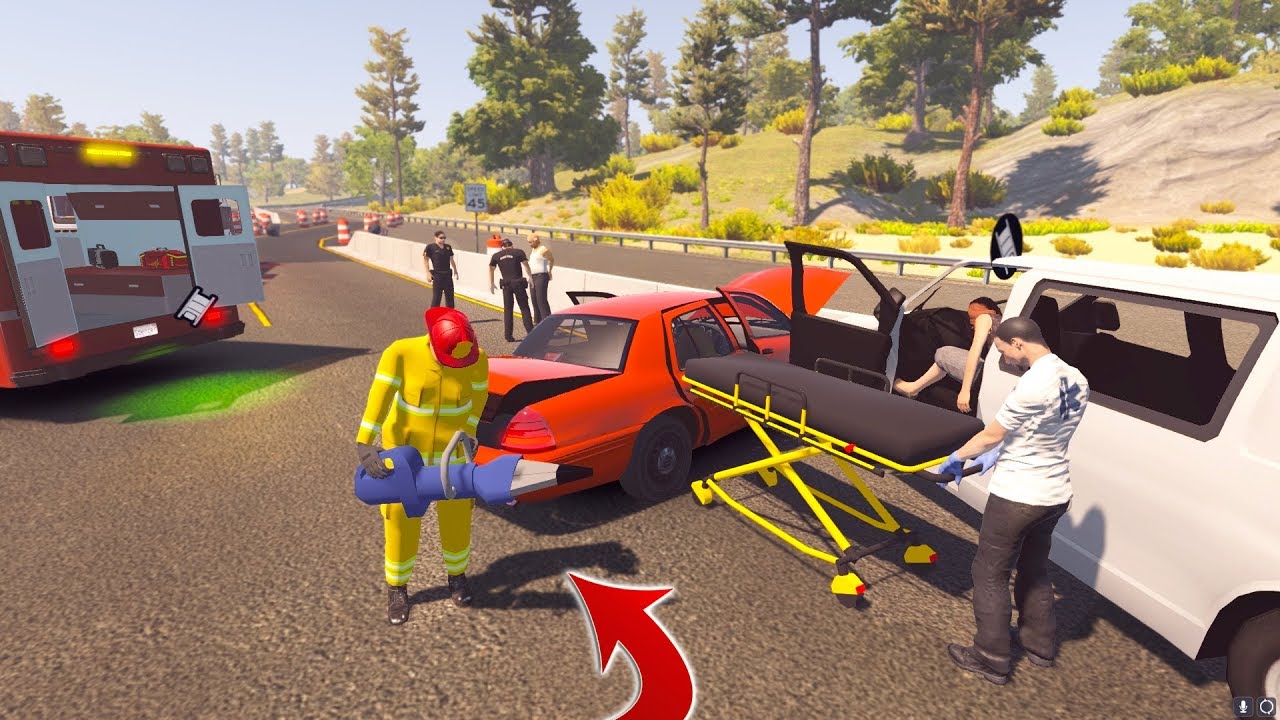 RESCUING TRAPPED PERSON FROM CAR | EMS RESCUE | FLASHING LIGHTS