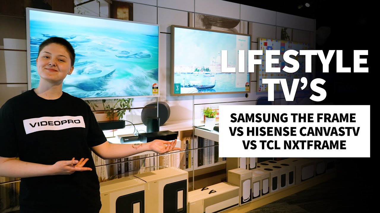 Samsung The Frame vs Hisense CanvasTV vs TCL NXTFRAME | Lifestyle TV Comparison