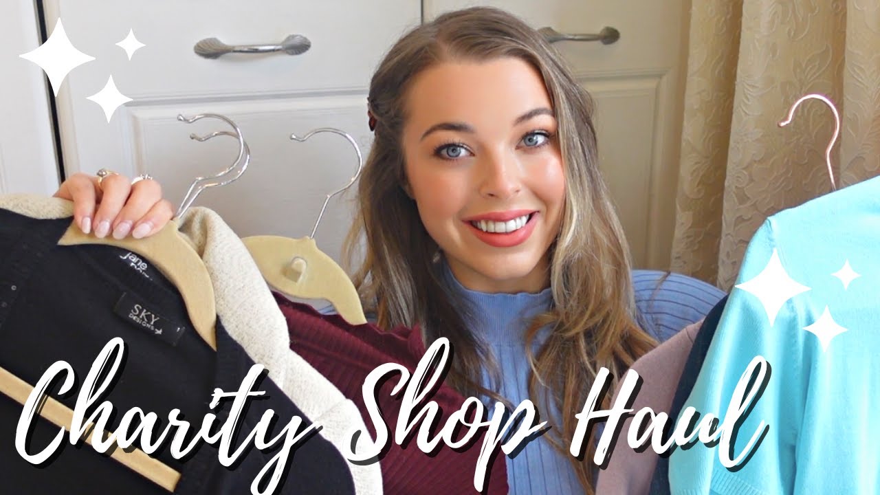 Charity shop haul uk - thrifting clothes in charity shops 2021