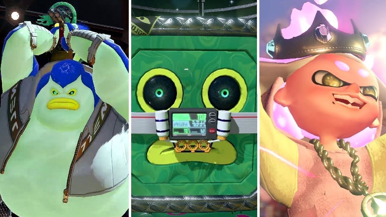 Splatoon 2 Octo Expansion - All Bosses + Secret Final Boss