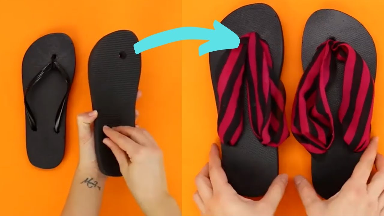 Come riparare le infradito rotte e come creare dei lacci carini per le vostre scarpe