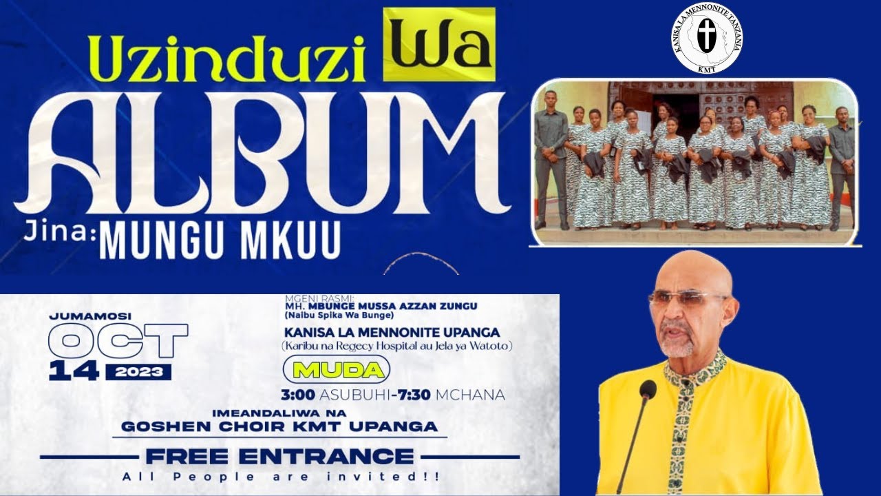 LIVE UZINDUZI WA ALBAM YA MUNGU MKUU KWAYA YA GOSHEN KMT UPANGA JUMAMOSI 14 OKTOBA 2023