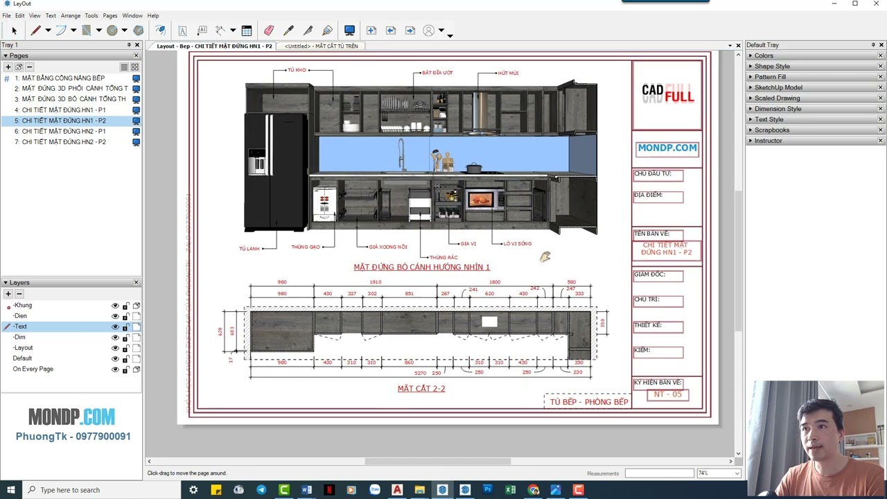 Layout Sketchup - Chuẩn Bị File Mẫu Cho Layout - PhuongTk