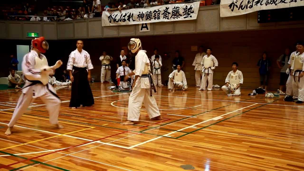 27 Чемпионат Японии по Косики каратэ. Сентябрь 2013. Графчиков Александр. Личка. 1 бой.