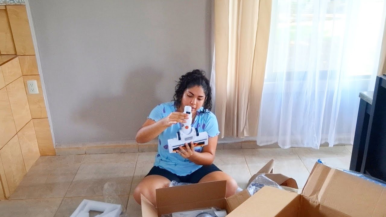 YA TENGO ASPIRADORA 🙌 || MENOS TRABAJO EN CASA|| UNBOXING + USÁNDOLA 