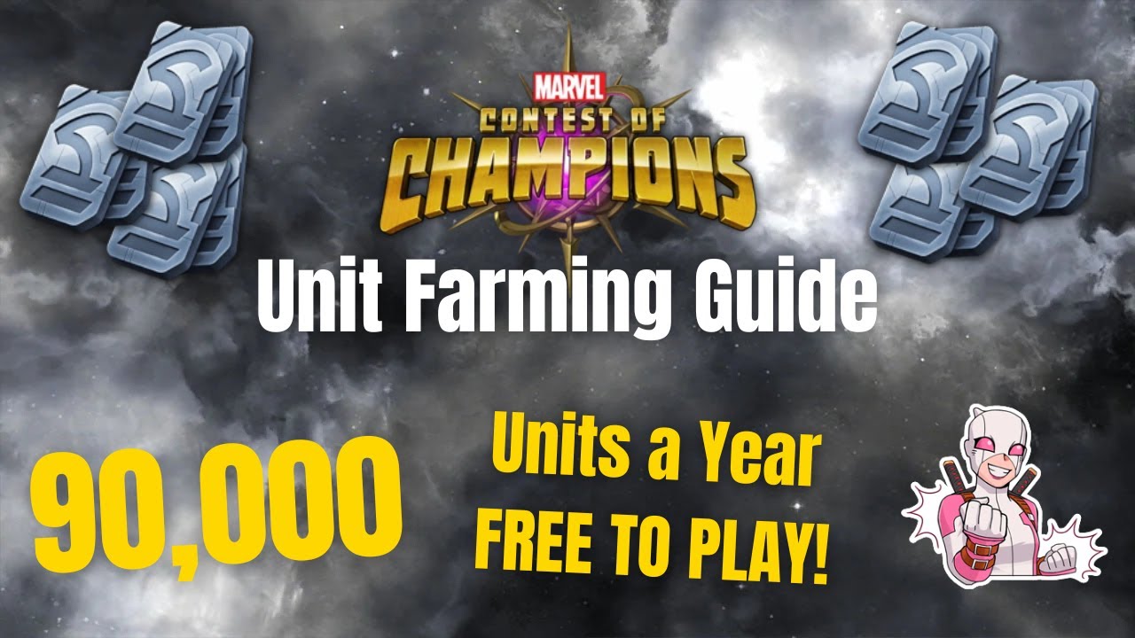 Earn 90,000 Units FREE TO PLAY Every Year! - Unit Farming Guide | Marvel Contest of Champions