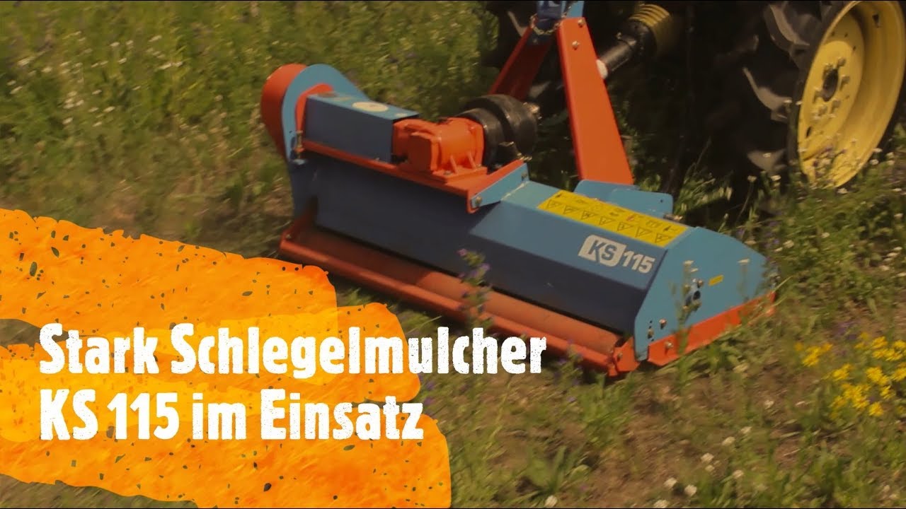 Mulcher Stark 1,15 m Schlegelmulcher für Kleintraktor KS 115 im Test | Mulcher Landwirt 👨‍🌾🌾