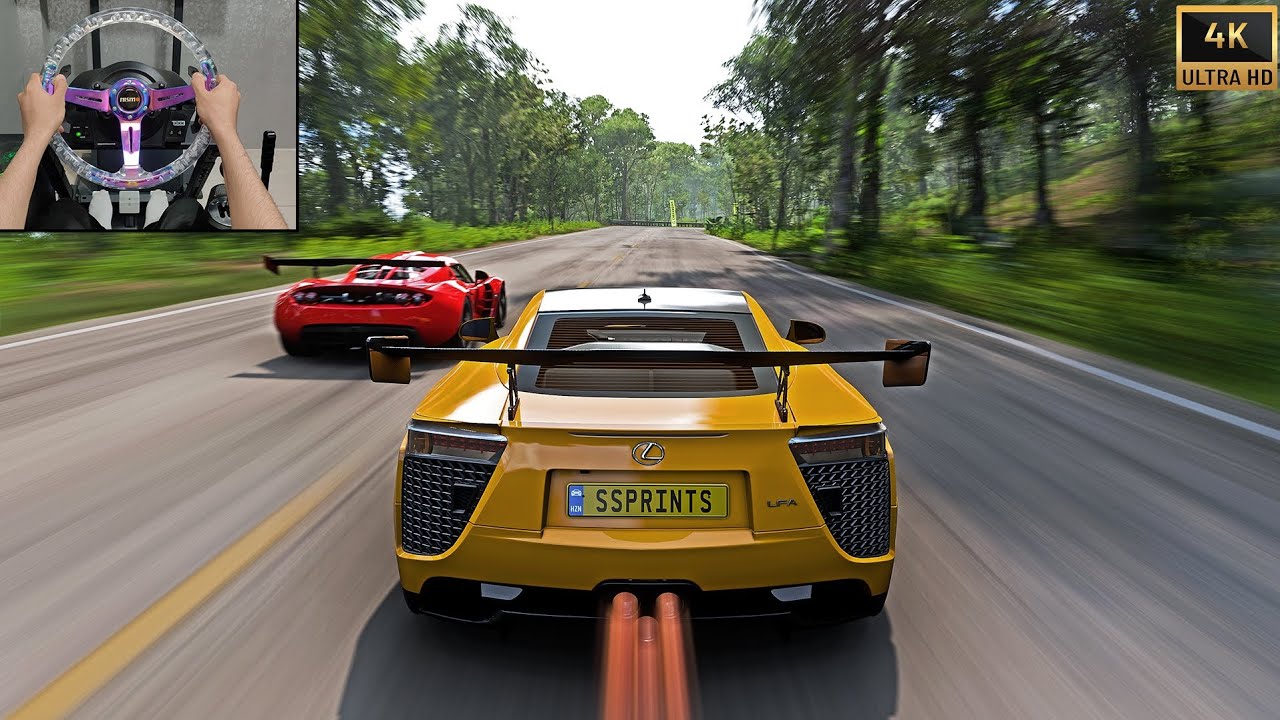 1280HP Lexus LFA Goliath Race | Forza Horizon 5 | Steering Wheel Gameplay