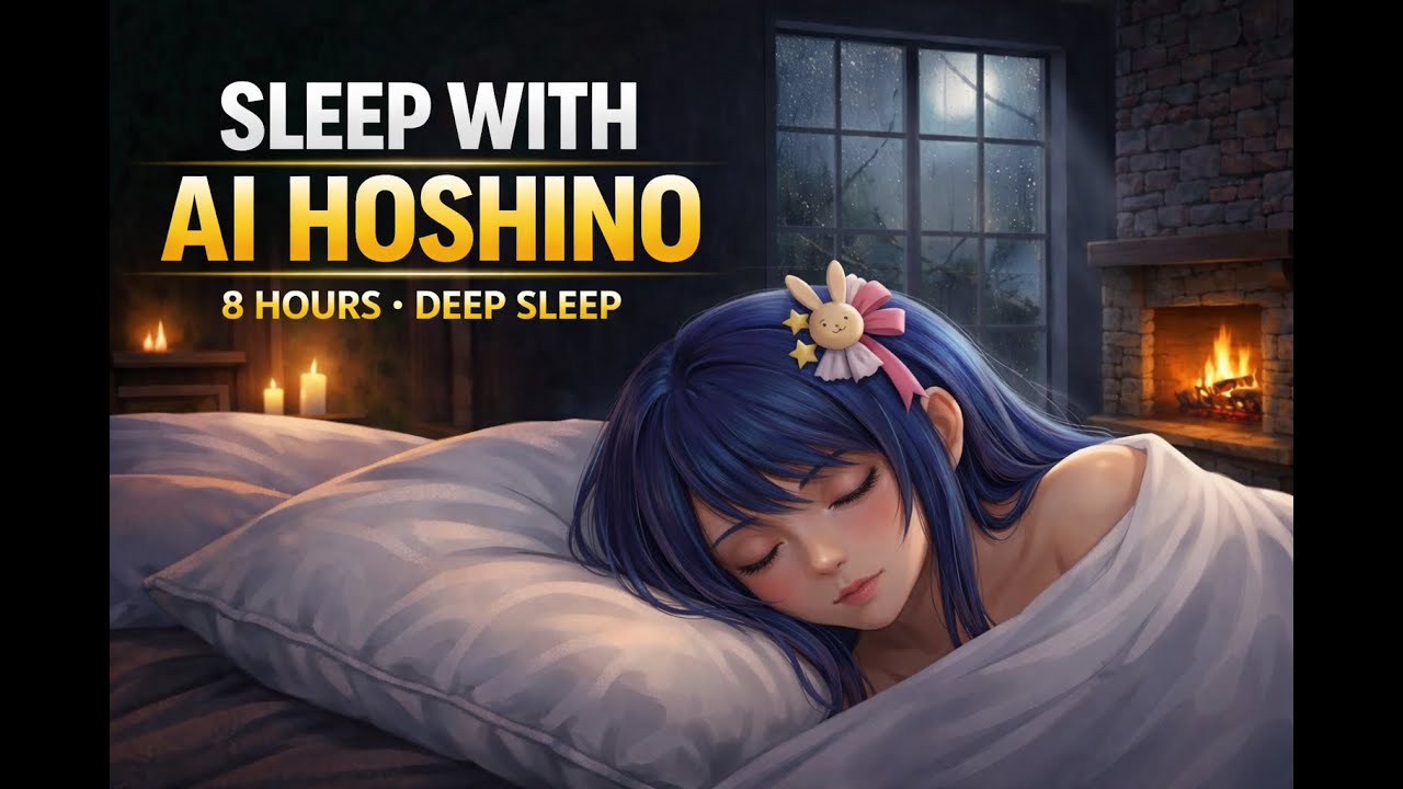 Sleep With Ai Hoshino 🌙 | 8 Hours Deep Sleep Anime Music | Fall Asleep Fast, #anime #sleep