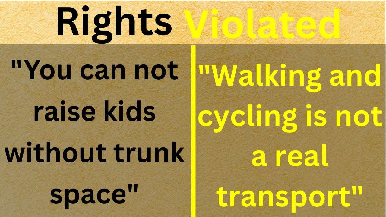 Americans Call Walkable Cities "Unfair"