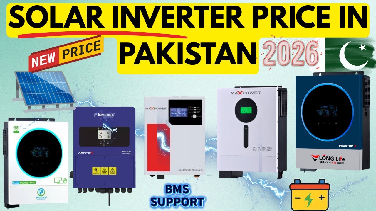 Solar Inverter Price In Pakistan 2026 | Solar Inverter Price | Solar Inverter For Solar System 2026
